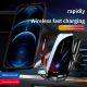 Chargeur Sans Fil Voiture Universel Avec Support Ventouse Et Capteur Infrarouge Rotation 360° Pour Recharge Rapide - www.yoni...