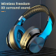 Casque Audio Bluetooth 5.0 Pliable Sans Fil Avec Micro Et Carte TF - www.yonis-shop.com