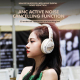 Casque Audio Bluetooth Sans Fil ANC Pour Gaming Avec Micro Amovible Et Lumières Atmosphériques - www.yonis-shop.com