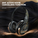 Casque Audio Bluetooth Sans Fil ANC Pour Gaming Avec Micro Amovible Et Lumières Atmosphériques - www.yonis-shop.com