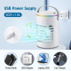 Rafraîchisseur D’Air USB De Bureau Avec Humidification Ultrasonique 3 Vitesses Réservoir 600 ML Et Minuterie - www.yonis-shop...
