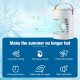 Rafraîchisseur D’Air USB De Bureau Avec Humidification Ultrasonique 3 Vitesses Réservoir 600 ML Et Minuterie - www.yonis-shop...