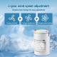 Rafraîchisseur D’Air USB De Bureau Avec Humidification Ultrasonique 3 Vitesses Réservoir 600 ML Et Minuterie - www.yonis-shop...