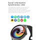 Montre Connectée Pas Cher Support Bluetooth 5.0, Rappel Cycle Menstruel, Ecran TFT 1.28 - www.yonis-shop.com