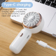 Mini Ventilateur Électrique Portable Rose Lapin À 3 Vitesses Avec Moteur Turbine Recharge Type C Et Cordon - www.yonis-shop.com