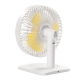 Ventilateur De Bureau Rechargeable USB Silencieux À 3 Vitesses Angle Réglable À 90° Batterie 1800 mAh - www.yonis-shop.com