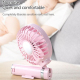 Ventilateur Portable Pliable À Main 3 Vitesses Veilleuse Batterie 1500 mAh Recharge USB Et Utilisation Sur Bureau - www.yonis...