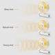 Ventilateur Portable Pliable À Main 3 Vitesses Veilleuse Batterie 1500 mAh Recharge USB Et Utilisation Sur Bureau - www.yonis...