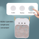 Mini Ventilateur Rafraîchisseur D’Air De Bureau Avec Brumisation 3 Vitesses USB Réservoir 250 Ml Silencieux - www.yonis-shop.com
