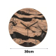 Horloge Murale Décorative 30cm Imitation Bois Silencieuse Design Minimaliste Chic - www.yonis-shop.com
