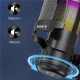 Microphone de Bureau à 360 Degrés avec Éclairage RGB et Filtre Anti-Pop Amovible pour Gaming et Podcasting - www.yonis-shop.com