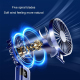 Mini Ventilateur Portable À Suspendre Au Cou Pliable 5 Vitesses Affichage Numérique USB Type C Autonomie 4 À 7 Heures - www.y...