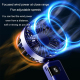 Mini Ventilateur Portable À Suspendre Au Cou Pliable 5 Vitesses Affichage Numérique USB Type C Autonomie 4 À 7 Heures - www.y...
