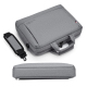 Sacoche Ordinateur Portable Tissu Oxford Résistante et Confortable Taille 13 Pouces Couleur Gris Foncé - www.yonis-shop.com