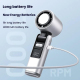 Mini Ventilateur Portable À Main Pliable Rechargeable USB Type C 4000mAh 100 Vitesses Écran Numérique - www.yonis-shop.com