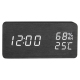 Réveil Haut-Parleur Enceinte Bluetooth Bois LED USB Alarme Lumière Nuit Qualité Audio - www.yonis-shop.com