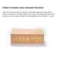 Réveil Haut-Parleur Enceinte Bluetooth Bois LED USB Alarme Lumière Nuit Qualité Audio - www.yonis-shop.com