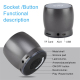 Enceinte Bluetooth Portable Haute Fidélité Son Stéréo Basses Puissantes Caisson Métallique Support SD AUX - www.yonis-shop.com