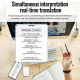 Enregistreur Vocal Numérique IA Pour Réunions Avec Transcription Traduction En 189 Langues Et Réduction Du Bruit 32 Go 15 h -...