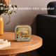Mini Enceinte Bluetooth Bois Avec Lumière Ambiante Et Haut-Parleur Sans Fil Design Sculpté Batterie Durable - www.yonis-shop.com