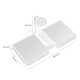 Chargeur Sans Fil 4 en 1 10W Compatible iWatch AirPods et Téléphones Mobiles Blanc - www.yonis-shop.com