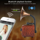 Enceinte Bluetooth Rétro Bois Portable Haut-Parleur Sans Fil Basses Puissantes Système Son Extérieur Radio FM Support Carte T...