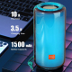 Mini Enceinte Bluetooth Portable 10W TWS LED Lumineuse Autonomie 2H Radio FM Mains-Libres MP3 Aux USB - www.yonis-shop.com