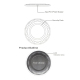 Chargeur Sans Fil Rapide Qi Standard Compatible iPhone Samsung Huawei Protection Température et Surtension Câble 1m - www.yon...