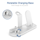 Chargeur Sans Fil Multi-Function Pour Téléphones Apple Watch Et Airpods Avec Support Et Lampe De Bureau Pliable - www.yonis-s...