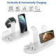 Chargeur Sans Fil Multi-Function Pour Téléphones Apple Watch Et Airpods Avec Support Et Lampe De Bureau Pliable - www.yonis-s...