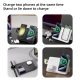 Chargeur Sans Fil Magnétique 3 en 1 Avec Veilleuse Intégrée Puissance de 30W pour Trois Appareils - www.yonis-shop.com