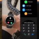 Montre Connectée Argentée Avec Surveillance Cardiaque Et Sommeil Écran Tactile Ronde Bluetooth Étanche IP68 - www.yonis-shop.com