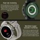 Montre Connectée Argentée Avec Surveillance Cardiaque Et Sommeil Écran Tactile Ronde Bluetooth Étanche IP68 - www.yonis-shop.com