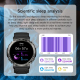 Montre Connectée Argentée Avec Surveillance Cardiaque Et Sommeil Écran Tactile Ronde Bluetooth Étanche IP68 - www.yonis-shop.com