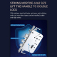 Serrure Connectée Sécurité Maximale Déverrouillage à Distance Empreinte Digitale et Code WiFi Bluetooth Panneau Verre Trempé ...
