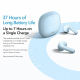 Écouteurs Bluetooth Semi Intra Auriculaires 14.2 Mm 7 Heures IP54 Appels Avec Réduction Du Bruit Par IA - www.yonis-shop.com