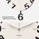 Horloge Murale Décorative Orange Pour Salon Ou Cuisine Silencieuse À Pendule Mobile Mouvement Quartz Fixation Facile - www.yo...