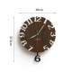 Horloge Murale Décorative Orange Pour Salon Ou Cuisine Silencieuse À Pendule Mobile Mouvement Quartz Fixation Facile - www.yo...