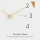 Horloge Murale Décorative Silencieuse Pour Salon En MDF Vert Design Asymétrique Chiffres Gravés Au Laser 38 Cm - www.yonis-sh...