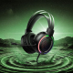 Casque Gaming Avec Microphone Omnidirectionnel Haut Parleurs 50 Mm USB Et Jack 3.5 Mm Éclairage Tricolore - www.yonis-shop.com