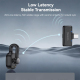 Microphone Lavalier Sans Fil Pour Création Vidéo Avec Réduction De Bruit IA 48 KHz 24 Bits Récepteur Type C Et 36 H D Autonom...