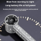 Mini Ventilateur Portable À Main Haute Vitesse À Strass Avec Écran LED 199 Niveaux Moteur Silencieux 40 dB Recharge Type C - ...
