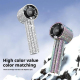 Mini Ventilateur Portable À Main Haute Vitesse À Strass Avec Écran LED 199 Niveaux Moteur Silencieux 40 dB Recharge Type C - ...