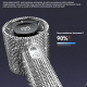 Mini Ventilateur Portable À Main Haute Vitesse À Strass Avec Écran LED 199 Niveaux Moteur Silencieux 40 dB Recharge Type C - ...