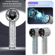 Mini Ventilateur Portable À Main Haute Vitesse À Strass Avec Écran LED 199 Niveaux Moteur Silencieux 40 dB Recharge Type C - ...