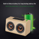 Enceinte Bluetooth Bois Double Haut-Parleurs Autonomie 8h Son Stéréo Micro Intégré - www.yonis-shop.com