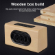 Enceinte Bluetooth Bois Double Haut-Parleurs Autonomie 8h Son Stéréo Micro Intégré - www.yonis-shop.com