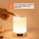 Enceinte Bluetooth Avec Lampe D Ambiance Réveil Éclairage Multicolore Tactile Lecteur TF AUX Rechargeable - www.yonis-shop.com