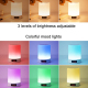 Enceinte Bluetooth Avec Lampe D Ambiance Réveil Éclairage Multicolore Tactile Lecteur TF AUX Rechargeable - www.yonis-shop.com