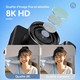 Appareil Photo Numérique Pour Vlogging 8K 80MP Autofocus Double Objectif WiFi Zoom 18X Rose - www.yonis-shop.com